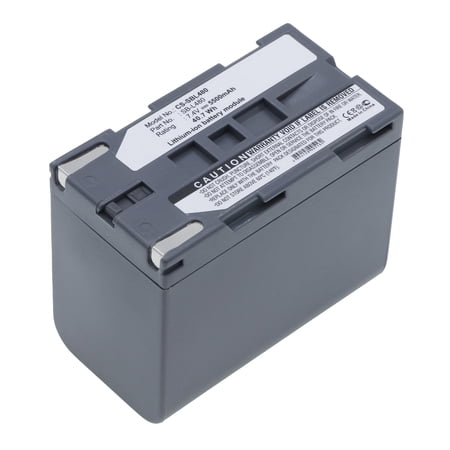 Replacement Battery for Samsung VP-L850 VP-L870 VP-L900 VP-L906 VP-L907 VP-M50 VP-M51 VP-M52 VP-M53 VP-M54 VP-SCD55 VP-W80 VP-W87 VP-W90 VP-W97 SB-L480 7.4V/5500mAh
