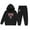 Black, variant on Toddler Girls Outfit Sets Kids Middle And Older Long Sleeved 2025 New Years Print Hooded Top Sweater Pants Set,2-Piece,Size 2-13Y