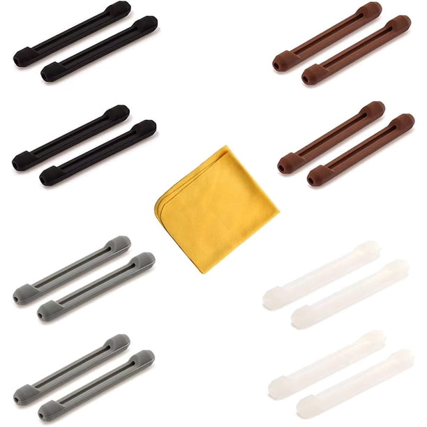 Anteojos de silicona Temple Tips Manga Retenedor Antideslizante Elástico 8 pares 4 colores