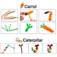 thumbnail image 2 of Anvin - Limpiadores de tuberías de 100 piezas de tallos de chenilla de 10 colores para manualidades,, 2 of 6