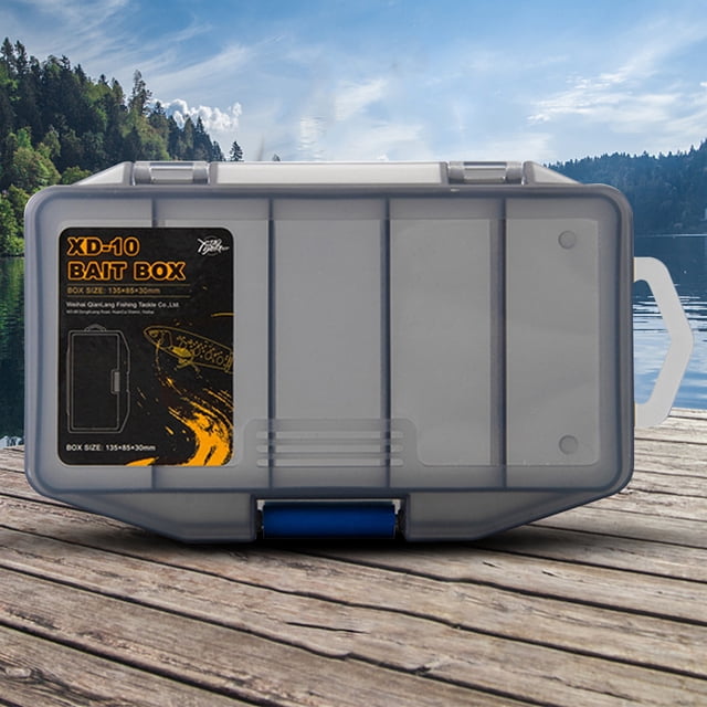 Estuche de almacenamiento multifunción para aparejos de pesca compartimentos de soporte para gancho de cuentas de pesca impermeables accesorios ligeros para equipo de pesca