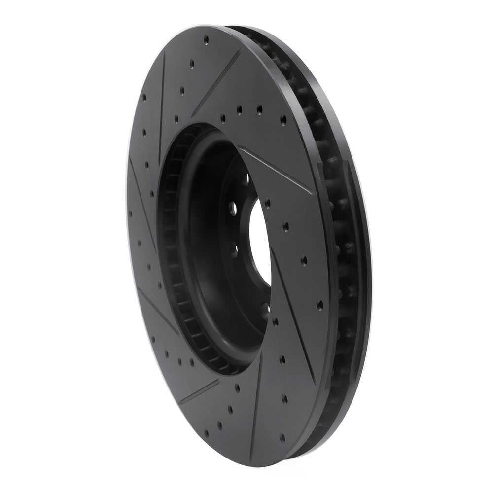 Dynamic Friction Company 633-11030R DFC Brake Rotor - Drilled And Slotted - Black