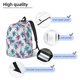 thumbnail image 3 of Easygdp Palm Leaves Mochila de Lona Resistente para Laptop, Compatible con Laptops de 15 a 17 pulgadas, Ideal para Escuela, Trabajo y Viajes-Small, 3 of 5
