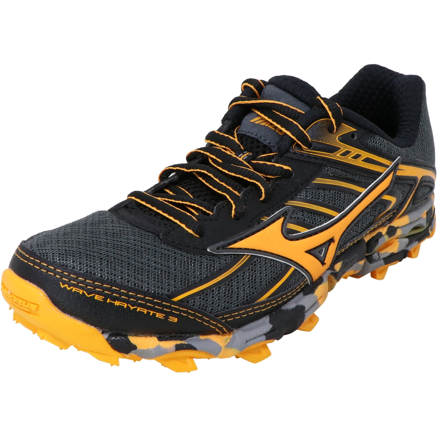 Mizuno Women's Wave Hayate 3 Black / Orange Mesh Running - 11M - Walmart.com