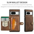thumbnail image 2 of TECH CIRCLE for Google Pixel 8 Wallet Case, 2-IN-1 Detachable PU Leather Card Slots Stand Anti-Scratch Drop Protection Shockproof Cover Support Wireless Charging,for Google Pixel 8 2023 - Brown, 2 of 8