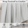 thumbnail image 3 of Superior Chrisney Chevron Cotton Blanket, Twin, Green, 3 of 10