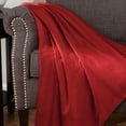 thumbnail image 3 of BNM Diamond Cotton Blanket, California King, Burgundy Red, 3 of 5