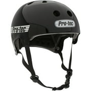 ProTec Old School Certified Helmet High Impact ABS Hardshell Gloss Black, Small
