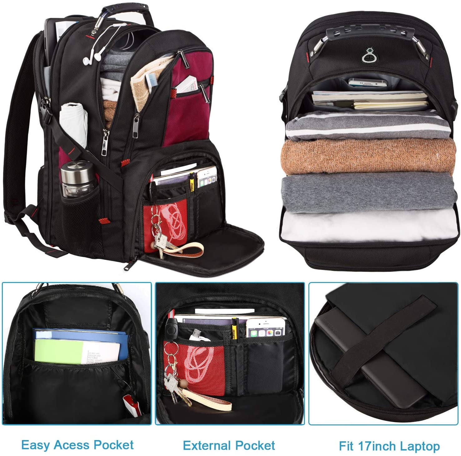 N/C Onward Extra Large Backpacks with USB Charging Port N/C Onward Extra Large Backpacks with USB Charging Port