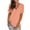Beige, variant on Women's V Neck T Shirts Casual Rolled Short Sleeve Side Split Tops Summer Lightweight Loose Fit Fashion Clothes