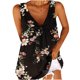 thumbnail image 1 of Blusas sueltas con cuello en V y botones estampados informales para mujer Pompotops  lopia995656, 1 of 5