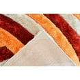 thumbnail image 3 of Planet Rugs Shaggy Rug Hand-Carved Plush Thick Modern Abstract for Living Room and Bedroom, 7'8" x 10'8", Terracotta, 3 of 8