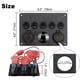 thumbnail image 2 of Panel de control de 12v / 24v, 5 grupos de paneles de interruptor basculante, con cargador USB dual de 5v 4.2a, voltímetro LED impermeable, 2 of 5