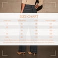 thumbnail image 4 of Women's High Waist Wide Leg Straight Jeans with Patch Pockets - Stretch Denim Casual Pants for Everyday Wear, 4 of 6