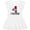 AA-White, variant on Inktastic 4th Birthday Flamingo Girls Toddler Dress