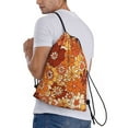 thumbnail image 3 of Easygdp Hippie Flower Drawstring Backpack, Beach Sackpack, Travel Sackpack Lightweight for Sports, Gym, Travel, Swimming - Medium, 3 of 9