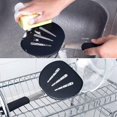 thumbnail image 3 of Espátula con mango de silicona para cocinar Espátula para escurrir filetes Utilizada para panqueques, huevos fritos y otras cosas de cocina negro, negro, 3 of 5