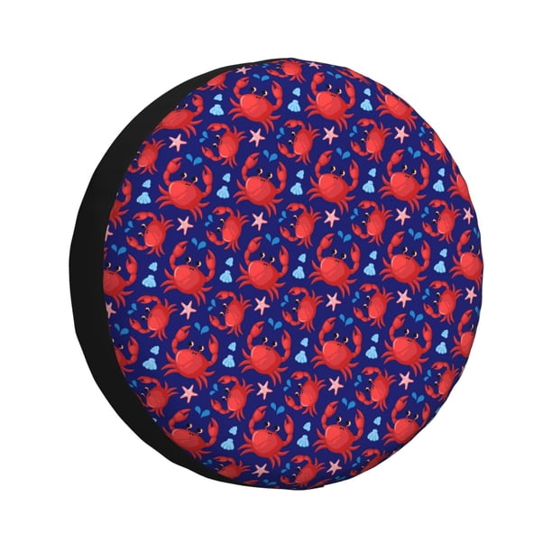 Balery Cute Crabs Cubiertas para Neumáticos - Protector Resistente para Neumáticos de Camioneta, SUV, Remolque, Camper y RV-14 inch