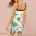 thumbnail image 2 of Dinosaur Jungle Pattern Summer Dresses For Women A-line Dress Sleeveless Dress, 2 of 6