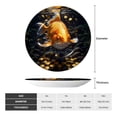 thumbnail image 2 of Disketp Golden Koi And Treasure Ceramic Plate Dinner Plates Bone China Decorative Plates Art Ceramic Ornaments for Wall Hanging Decoration -8in, 2 of 6
