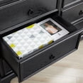 thumbnail image 6 of Leumius Modern Farmhouse 6 Drawer Dresser,Wooden Chest of Drawers with 6 Storage Drawers for Bedroom,Black, 6 of 9