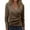 2# Khaki, variant on Deep V Neck Wrap Sweater Womens Long Sleeve Slim Fitted Knitted Jumper Top Black S