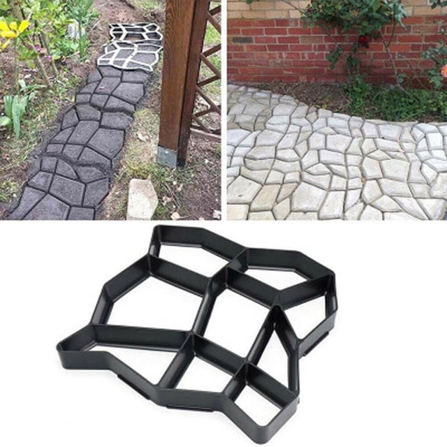 DIY Personalized Cement Stone Rural Concrete Plastic Floor Garden Paving Creative Courtyard Decoration Tool