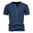 thumbnail image 1 of zanvin Hauts d'Été, Chemise Ajustée à Col en V pour Hommes, 1 of 2