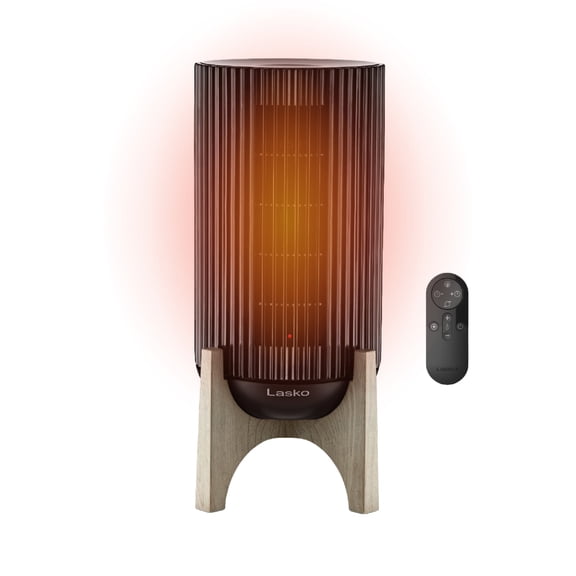 Lasko Artisan CX16550 Black 1500W 2 Speed, Oscillating, Remote, Timer Ceramic Tower Space Heater