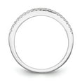 thumbnail image 2 of 14K White Gold Ring Band Wedding Diamond Round , Size 7, 2 of 7