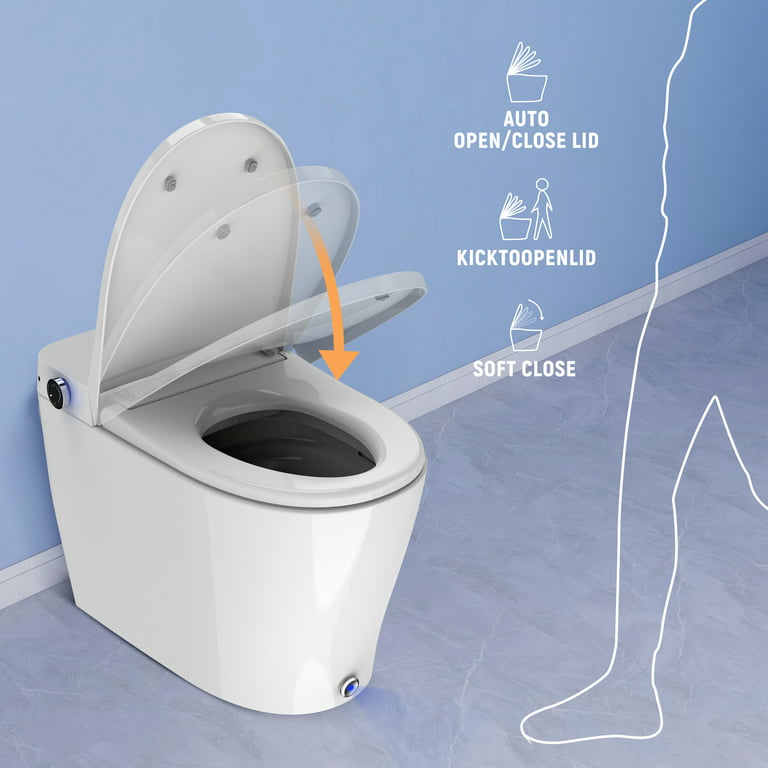 modstand procedure Faktura HOROW Luxury Smart Toilet, Upgraded Bidet Toilet, Modern Toilet with Bidet  Built-in, Tankless Toilet with Automatic, Auto Open/close Lid, Heated Bidet  Seat - Walmart.com