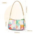 thumbnail image 3 of FORMRS Womens Shoulder Bag with Chain Strap Clutch Purse Cute Tote Handbag, Abstract Geometric, 3 of 7