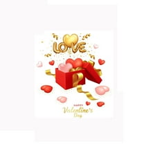 Valentine's Day Watercolor Heart Window Clings, Removable Decals for Glass, Wall, Tile, Mirror Decor, Double-Sided Patterns with Romantic Messages, Easy Apply and Reusable Holiday Stickers