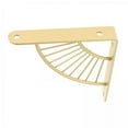 thumbnail image 1 of 4 Soportes De Estante Decorativos En Forma De Con Tornillos, Estantería Para El Hogar, Dorado, 15cm, 1 of 8