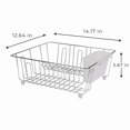 thumbnail image 4 of Small Wire Dish Rack - Chrome - 14.17" W X 12.64" L X 5.67" H Drying And Storage, 4 of 6