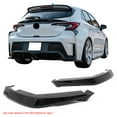 thumbnail image 2 of Ikon Motorsports Rear Bumper Aprons Fits 2023-2026 Toyota GR Corolla, AS Style Gloss Black ABS, Rear Lower Spats Winglet Valance Splitters Pair, 2 of 8