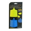 Siliskin Silicone Sippy Tops, Blue/Lime, 2 Ct