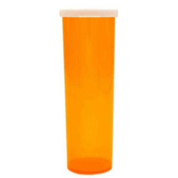 Pharmacy Vials 60 Dram AMBER (PACK OF 12) Snap Cap, Caps Included by Sponix BioRx