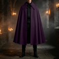 thumbnail image 7 of Ceisia Men Halloween Cape Cloak Lapel Collar Cosplay Costume Medieval Vampire Role Play Outerwear Gift, 7 of 7