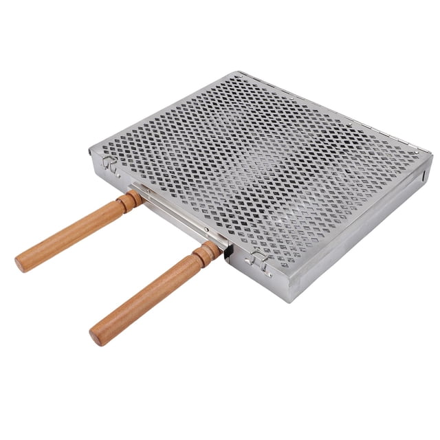 Canasta De Parrilla, Estante Para Barbacoa Al Aire Libre Con Asa, Accesorios De Cocina De Parrilla De Barbacoa, Canasta De Parrilla De Barbaco