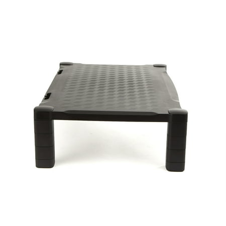 Mind Reader - Extra Wide Monitor Stand Riser - Black
