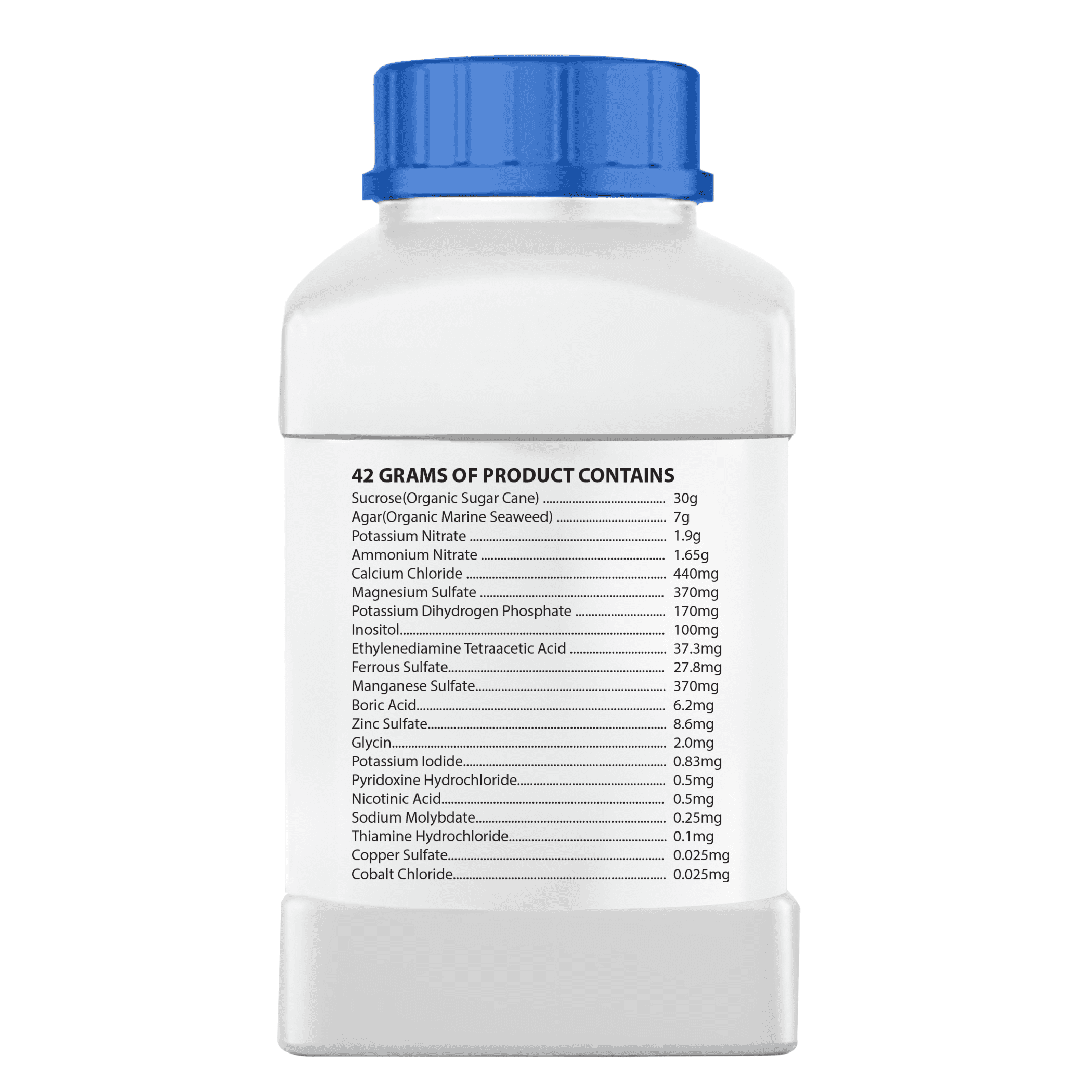 Boca Hydro MS Multiple Species Complete Plant Culture Medium with Organic Sucrose and Agar. Works with all PGRS and Auxins, Makes 6 Litres of solution!