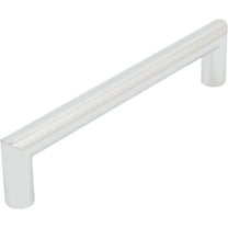 Contemporary Round Cabinet Pull, 128 Millimeters, Zinc Base Material, Polished Chrome by Stone Harbor Hardware