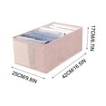 thumbnail image 4 of Offres de Liquidation Malles et Sacs de Rangement, Organisateur de Garde-Robe Multifonctionnel Gain de Place avec Plusieurs Compartiments 3 Pcs 7/7/9 Grilles Lavables Caractéristiques:, Rose-R3, 4 of 5