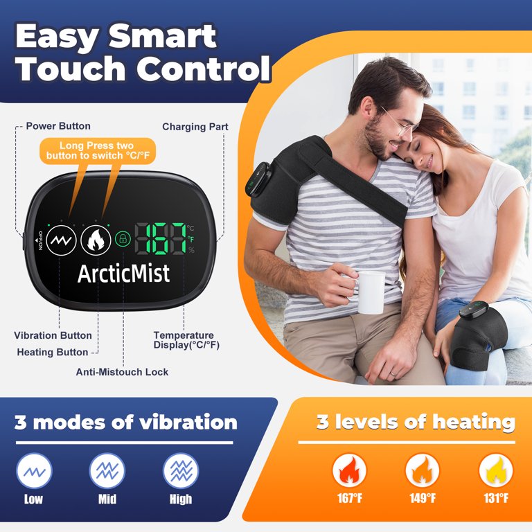 heated massage wrap with tension relieving vibration Trojan Vibrations Divine Contoured Massager main image 0