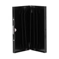 thumbnail image 1 of Tarjetero protector de acero inoxidable para tarjetas de crédito, tarjetero para hombre y mujer, color negro., 1 of 14