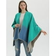 thumbnail image 5 of ZhangBaoLin Women Shawl Wrap Cardigan Poncho Cape Open Front Thick Travel Sweater Coat Knit Blanket Scarf, 5 of 7