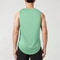 thumbnail image 5 of Ramiter Men's Tank Tops Bodybuilding Stringer Y-Back Gym Fitness Workout Training Running Athletic Quick Dry Top Light Green,2XL, 5 of 7