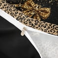 thumbnail image 4 of Erosebridal Chic Cheetah Print Duvet Cover Set, Personalized Initial Z Bedding Full, Black Brown, Black Reversible 3-Piece, 1 Duvet Cover and 2 Pillowcases (No Comforter), 4 of 6