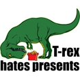 thumbnail image 3 of CafePress - T Rex Hates Presents Women's Light Pajamas - Women's Short Sleeve Print T-Shirt and Pants Light Cotton Pajama Set, 3 of 7